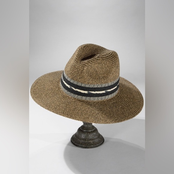 Women's Ruggine Braided Trim Panama Hat with Inner Adjustable Band - Picture 4 of 5